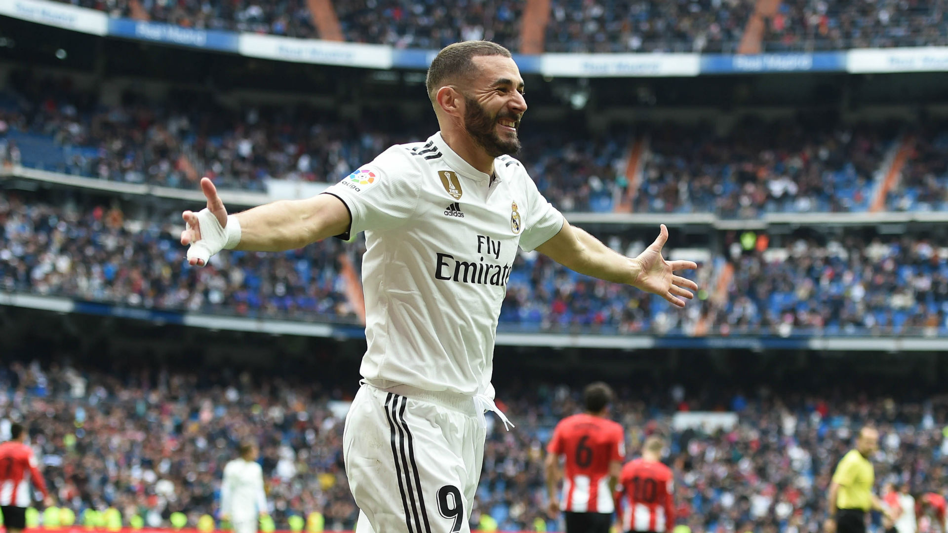Real Madrid 3 Athletic Bilbao 0: Hat-trick hero Benzema scores for fifth game in a row to seal victory